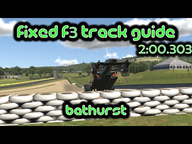 iRacing Track Guide Bathurst | Fixed Dallara F3 | 2:00.303