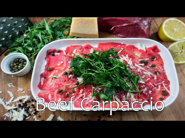 How to Make Restaurant Quality Italian Beef Carpaccio at Home in 10 Minutes?