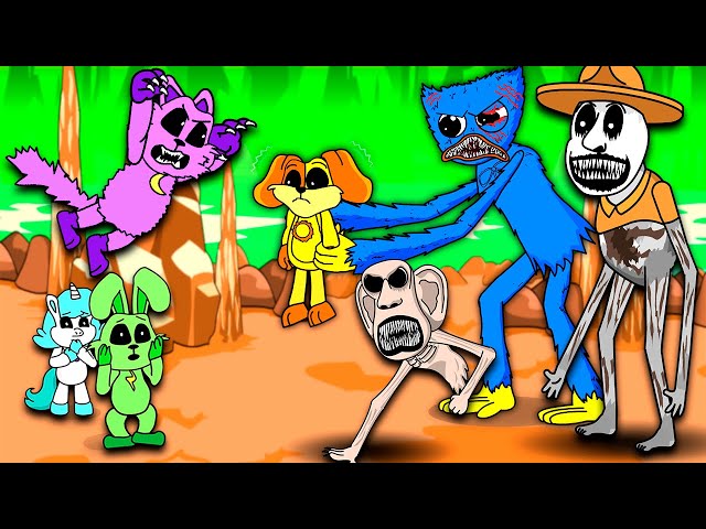 Series of Among Us Animation with FNAF, Smiling Critters, Catnap, Bou's Revenge, Choo Choo Charles