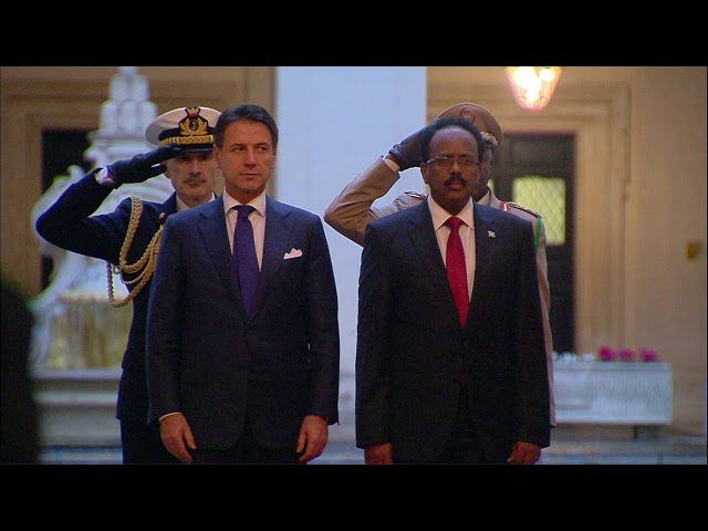 Il Presidente Conte riceve il Presidente della Somalia