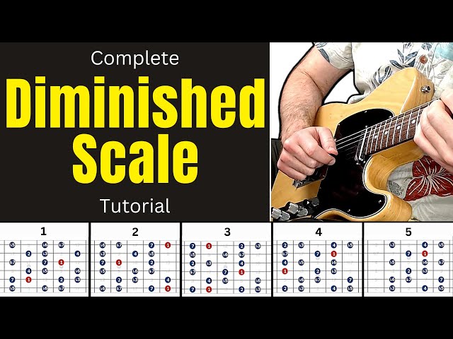 Ultimate DIMINISHED SCALE Guitar Tutorial - How to Practice & Use the Diminished Scale on Guitar