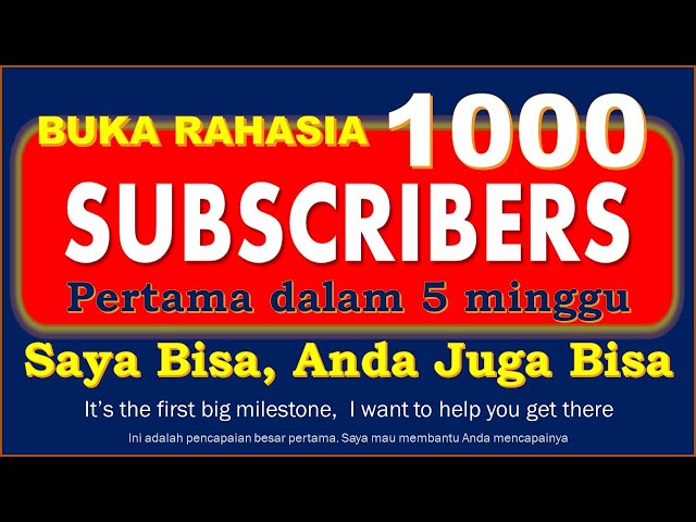 Buka2an 1000 SUBSCRIBER  PERMANEN LEBIH CEPAT_ BANG BQ OFFICIAL Punya Cara