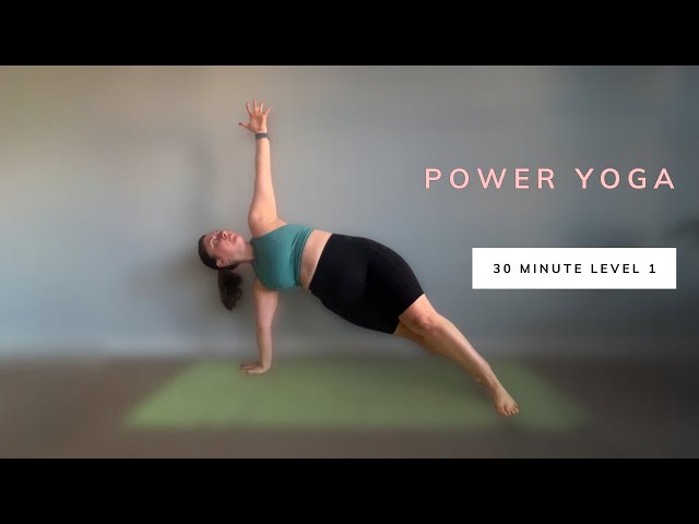 Power Flow Yoga for Strength - 30 minute Energizing Power Vinyasa Flow - Level 1