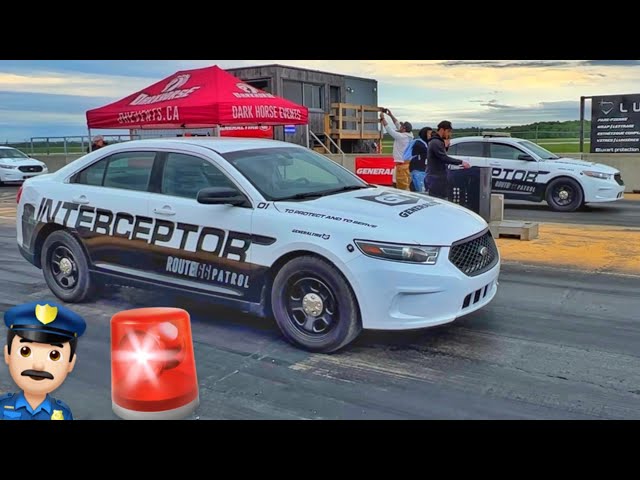 DRAG Racing COP Cars!