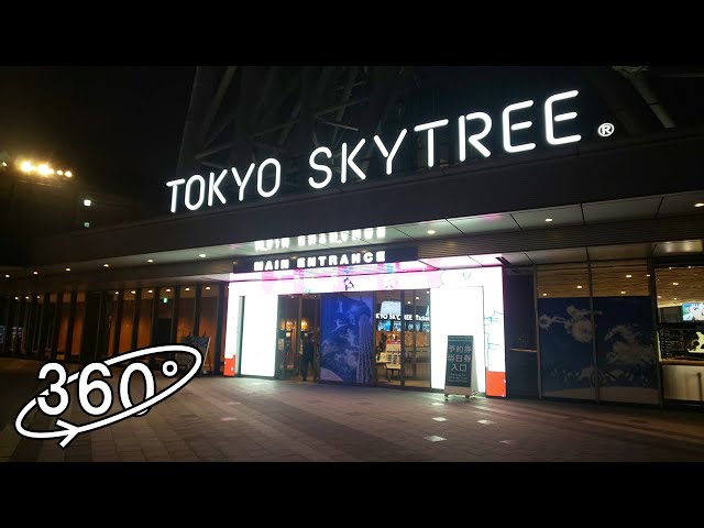 [8K 360 Japan] Tokyo Sky Tree Town, Tokyo, Japan / Mar 2021【4K/8K高画質360度動画】《ロンギヌスの槍 / エヴァンゲリオン コラボ》