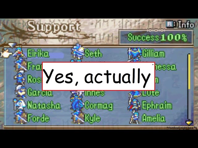 Can I Name All 682 GBA Fire Emblem Supports?