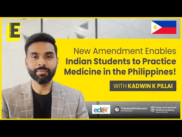 New Amendment Enables Indian Students to Practice Medicine in the Philippines!