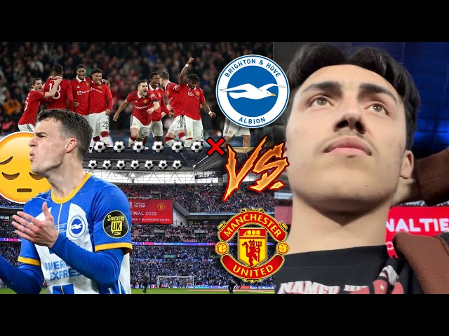 THE MOMENT MAN UTD SCORED THE WINNING PENALTY VS BRIGHTON💔Brighton Vs Man Utd Fa Cup Match Day Vlog