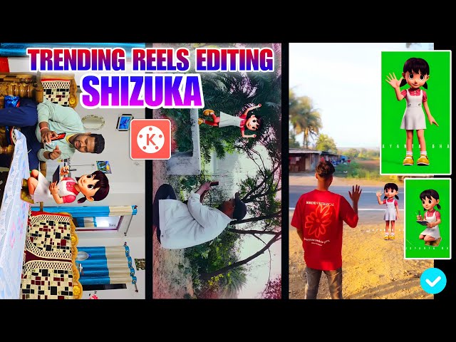 Tor roop ke gori 💥|| Shizuka instagram trending reels editing in kinemaster || Shizuka green screen