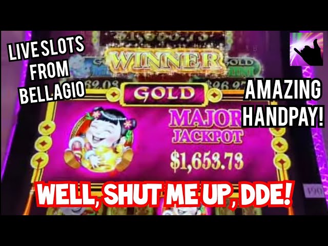 Did I just win a HANDPAY...on DDE?!  Bellagio Livestream Part 2!