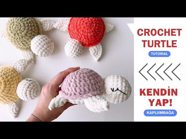 CROCHET a Plush Turtle in 1 Hour / Step-by-Step Tutorial on How to Crochet Turtle, Easy and Quick