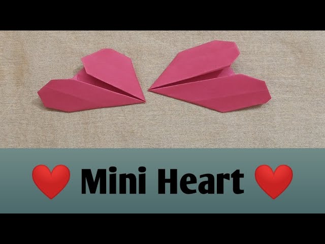 How To Fold A Mini Heart❤️ | Folding Heart