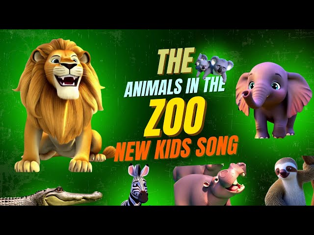 The Animals in the Zoo | Fun Animal | Kids Songs | Lions, Elephants, Giraffes, Birds & More!