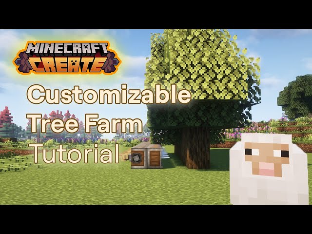 Fully Expandable, and Customizable Create Gantry Tree Farm Tutorial | Minecraft Create Mod 1.20