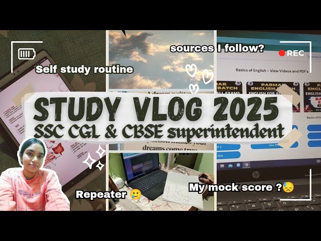 Productive *STUDY VLOG* 2025📚|| SSC & CBSE superintendent ✨|| HeyitsNK