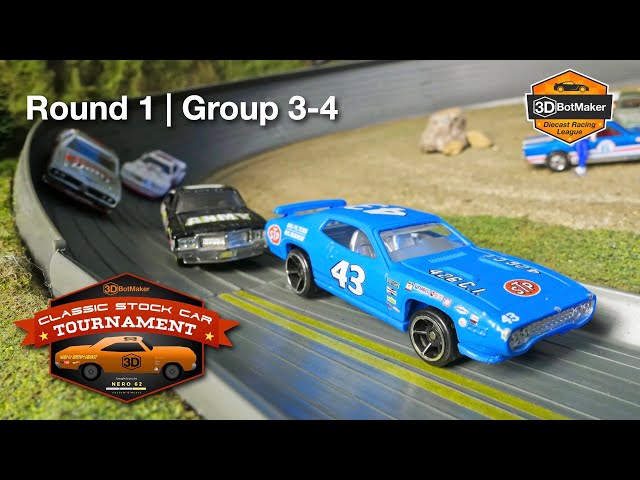 Classic Stock Car Tournament (Round 1 Group 3-4) Diecast NASCAR Race