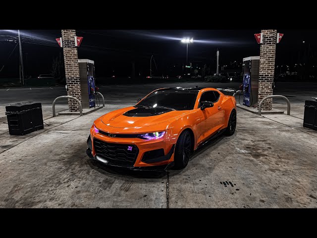 2AM DRIVE IN MY ORANGE ￼CAMARO ZL1 POV DRIVE