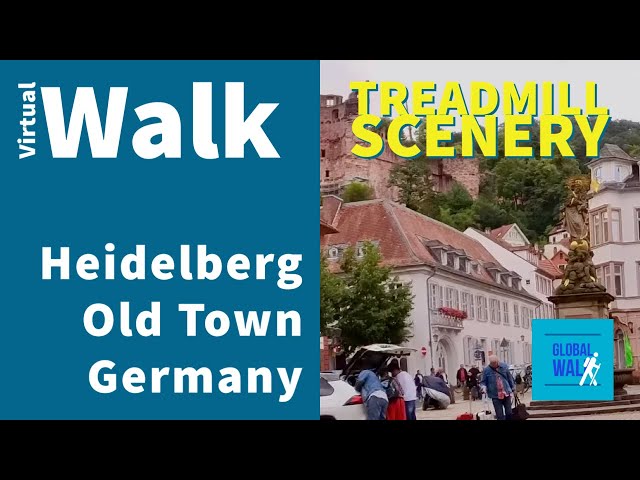 Get Fit with Treadmill Workout Scenery on a Virtual Walk through the Old Town - Heidelberg, Germany