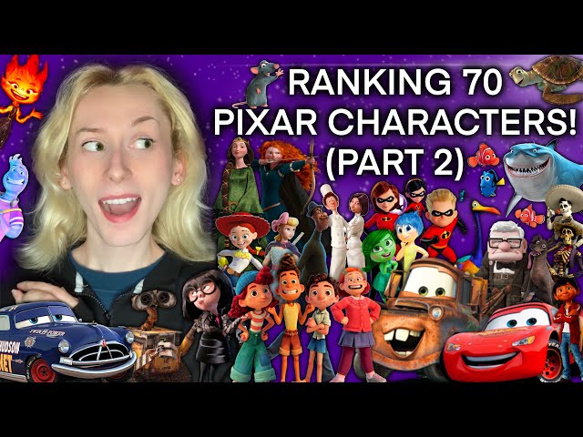 RANKING 70 PIXAR CHARACTERS! (PART 2) 🏎️ 🐠 🐀 with Nicky Marra!