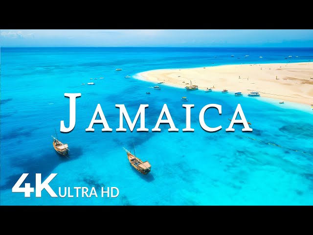 FLYING OVER JMAICA (4K UHD) - Relaxing Music Along With Beautiful Nature Videos - 4K Video ULTRA HD