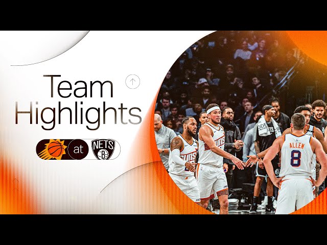 1-22-25 Phoenix Suns Team Highlights: 108-84 win over the Brooklyn Nets