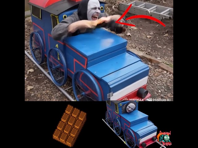 REAL CURSED THOMAS TRAIN CHOCOLATE EATER VS CHOCOLATE TRAIN VS THOMAS TRAIN  #cursedthomas