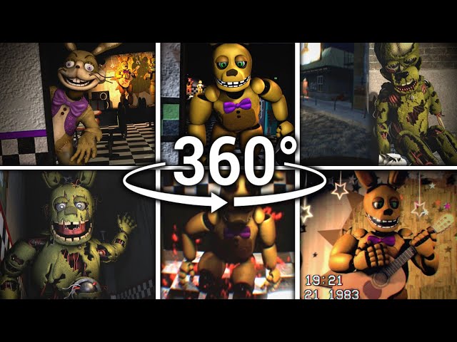 360°| Springtrap/Spring Bonnie Compilation!! - Five Nights at Freddy's [SFM] (VR Compatible)