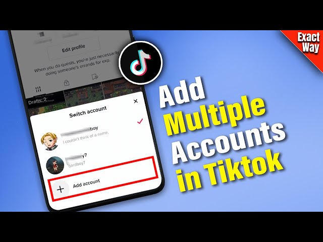 How to add multiple accounts in tiktok (New Update)