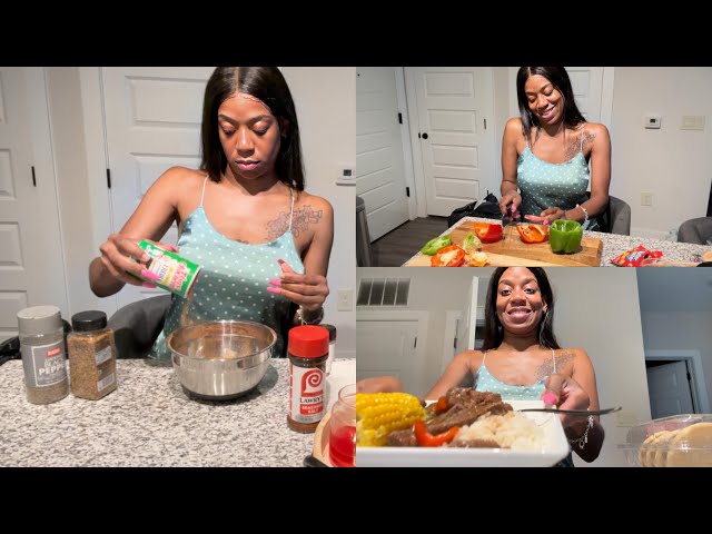 COOKING VLOG: PEPPER STEAK & RICE