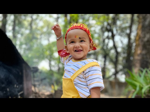 Mandir mai masti cute baby girl ki#cutebaby#babyfunnymoments