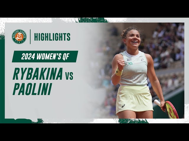 Rybakina vs Paolini Quarter-final Highlights | Roland-Garros 2024