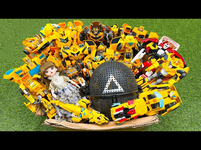 Box full Yellow BUMBLEBEE Revenge Transformers Toy - Pregnant Robot Barbie Superhero Lego Stopmotion