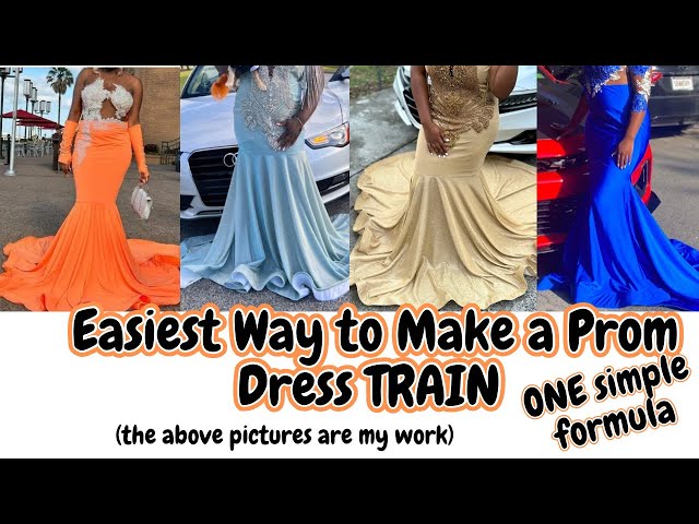 How to Make a Prom Dress Train