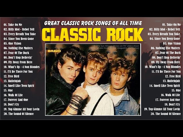 Rock Music 70s 80s 90s Best Songs - Collection Classic Rock Of All Time