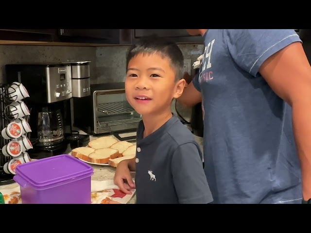 Marcus making his breakfast!