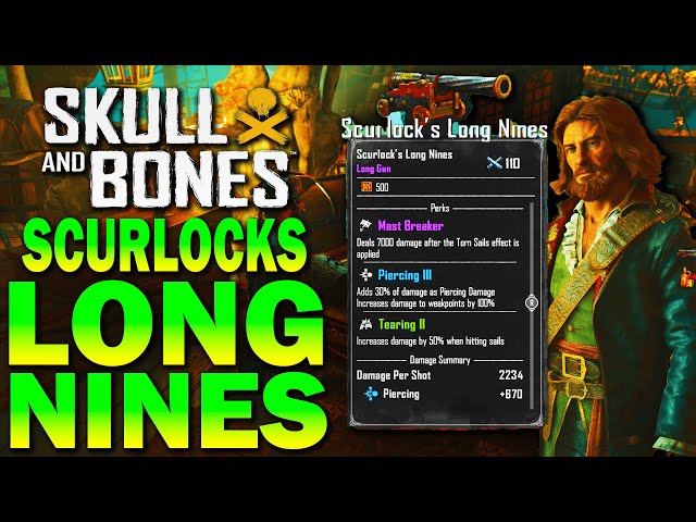 UNLOCK the SCURLOCK LONG NINES! Skull and Bones