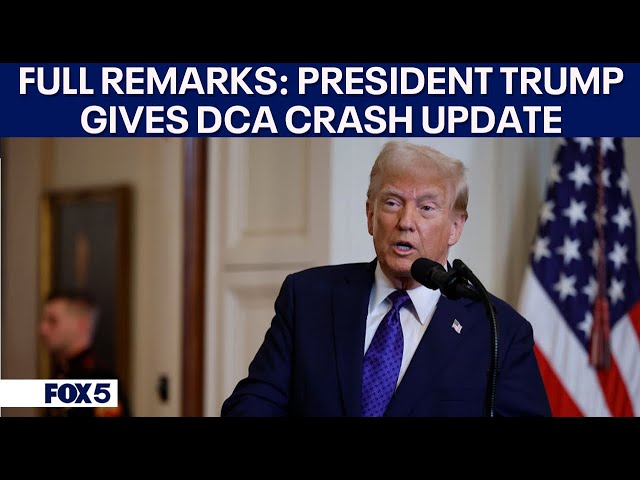 FULL REMARKS: Trump gives live update on DCA plane crash