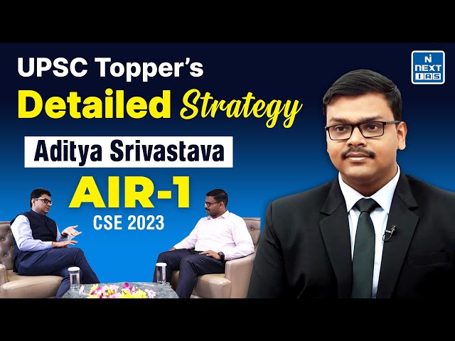 IAS Topper Aditya Srivastava UPSC CSE 2023 Rank 1