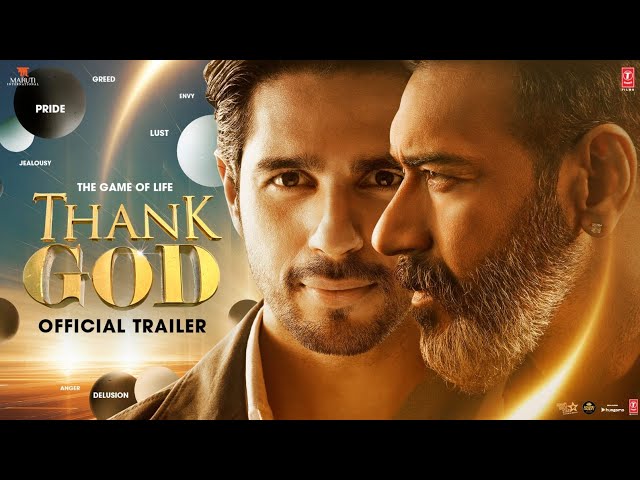 Thank God (Official Trailer) Ajay Devgn, Sidharth Malhotra, Rakul | Indra Kumar | Bhushan Kumar