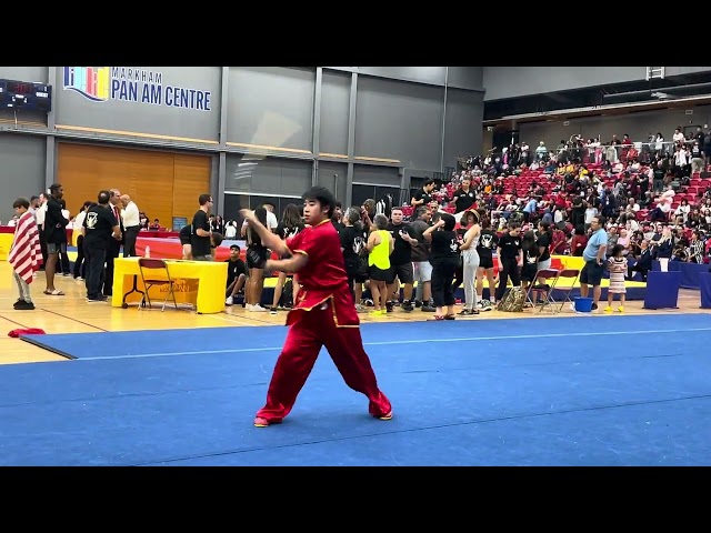 Tristan Au (USA) - San Jie Gun (3 Section Staff), Bronze - 2023 4th Pan-Am Kung Fu Championships