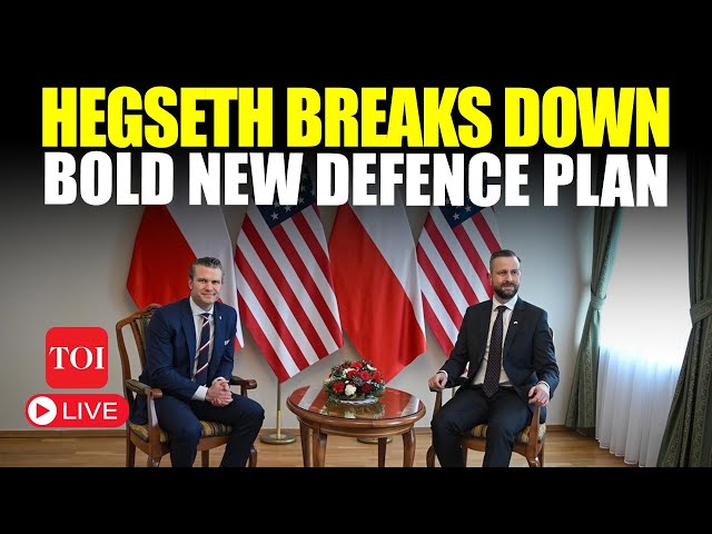 LIVE: U.S. Defence Secy Reveals Shocking Strategic Shift As Hegseth's Polish Counterpart Stares