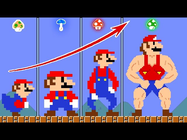 🔴 Evolution Mario Growing Up: Team Mario Musculars Nood vs Pro vs Hacker vs Muscle #777