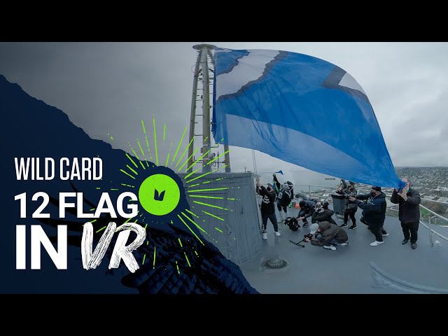 Space Needle 12 Flag Raising | 2020 Wild Card Seahawks vs Rams