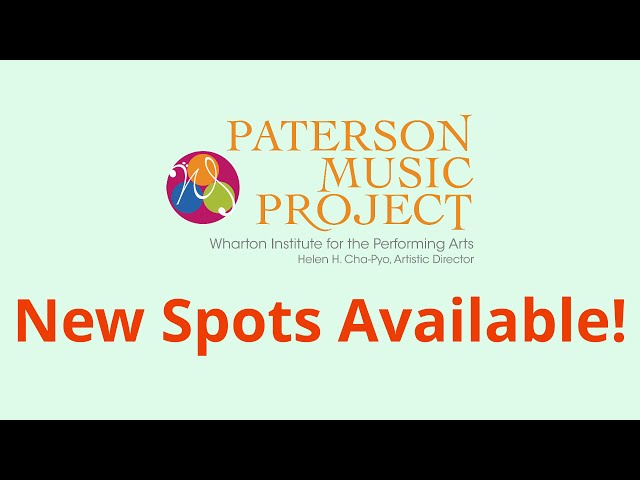 Paterson Music Project Pre-Orchestra Promo