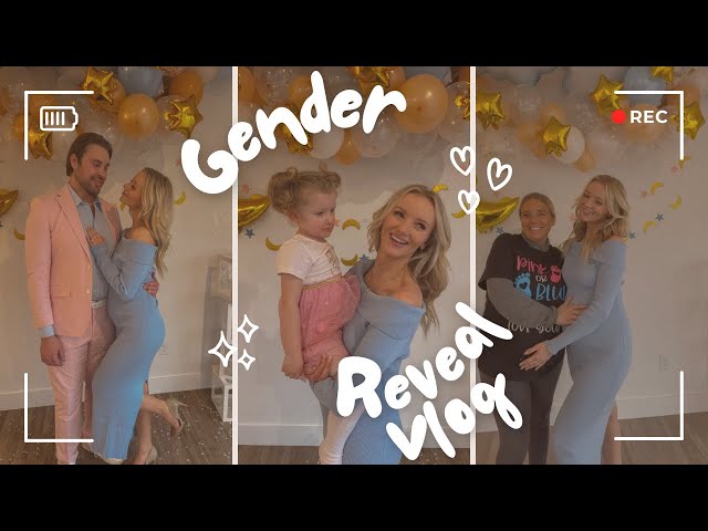 **REALISTIC** GENDER REVEAL PARTY VLOG || pregnancy + family vlog + gender reveal inspo