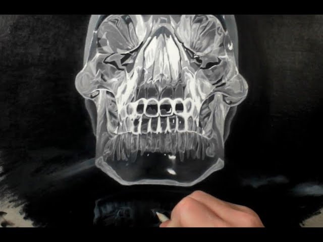 Drawing a Crystal Skull | How to draw photo realism (timelapse)