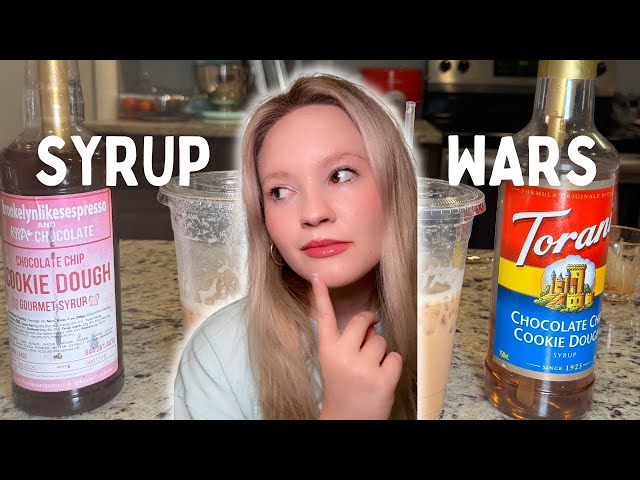 BEST Cookie Dough Syrup?! (Torani Syrup VS Kyya Chocolate)