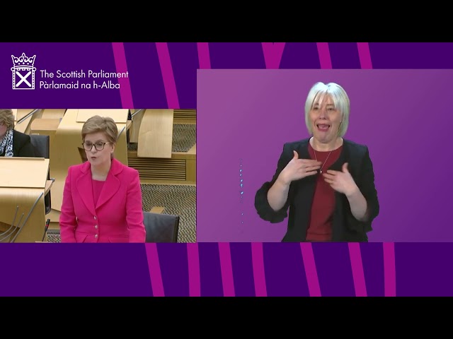 First Minister's Questions (BSL) - 24 February 2022