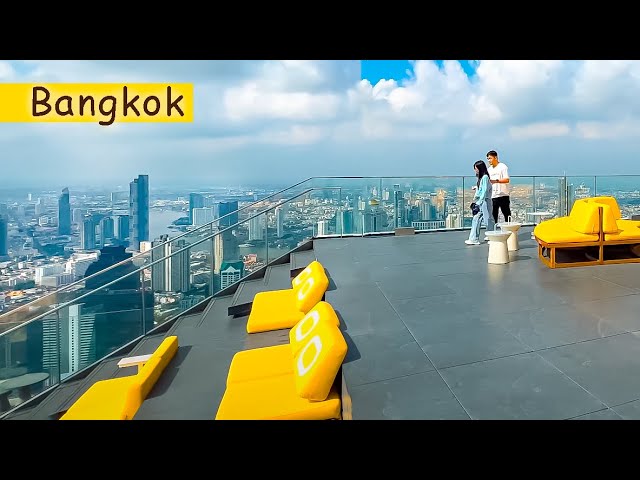 THE TALLEST PIXEL SKYSCRAPER and Best Viewpoint Overlooking Bangkok City. King Power Mahanakhon