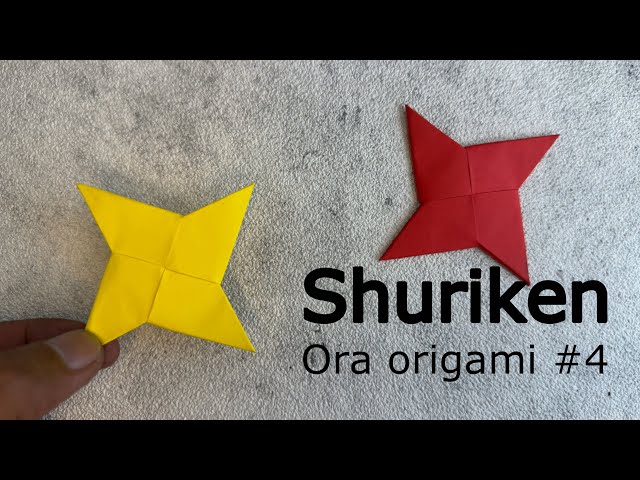 Origami Shuriken: Easy Tutorial for Beginners (DIY Ninja Star Project) #4